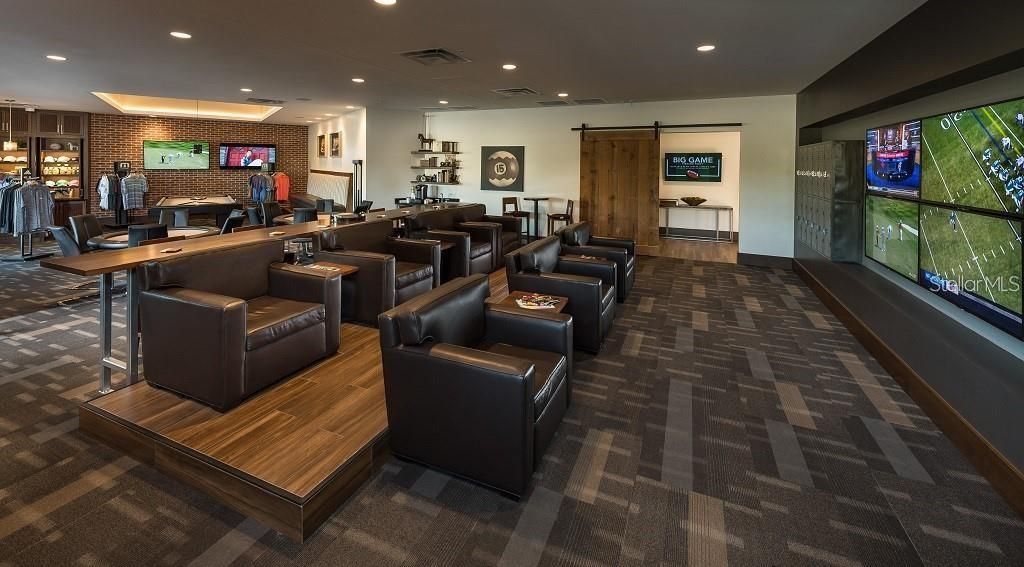 Clubhouse Pro Shop Sports Viewing Seating