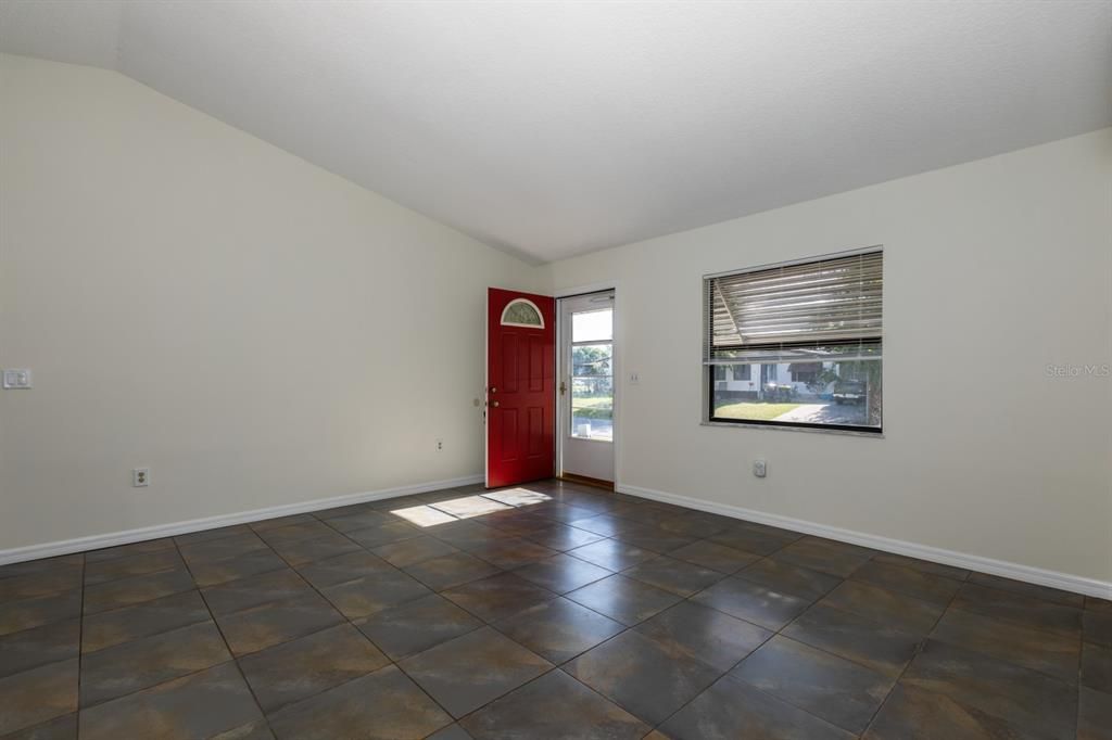 Expansive living room with ceramic tile