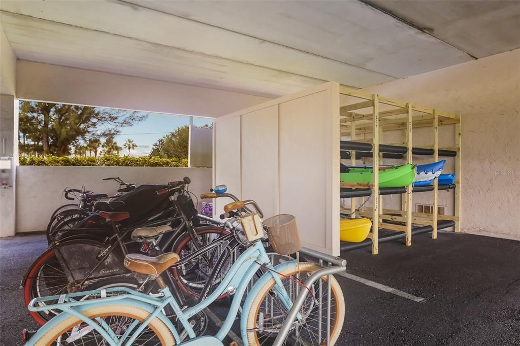 Bike and Kayak storage