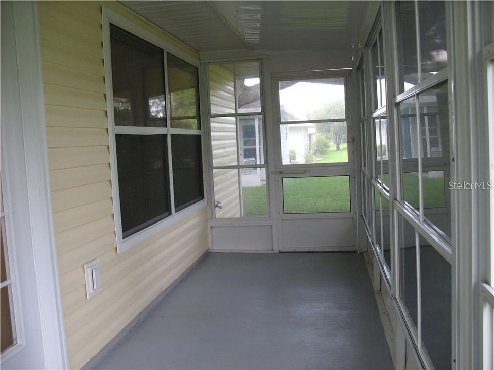 Rear screened porch