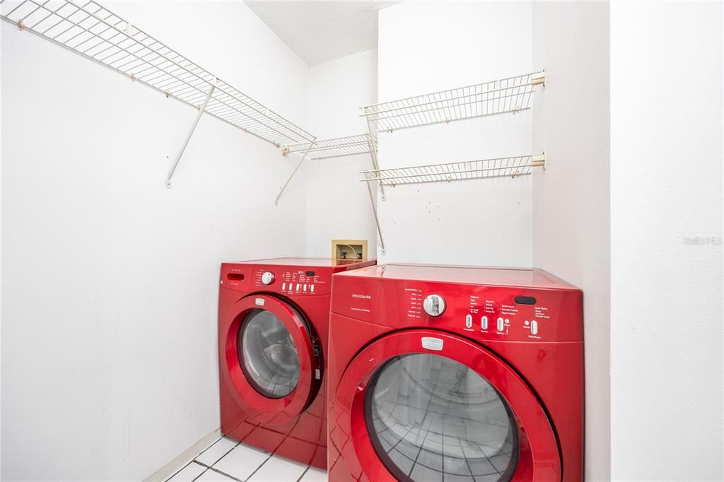 Laundry Area and storage space