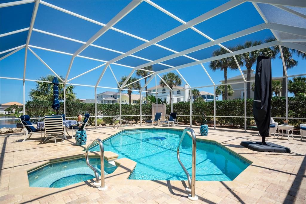 Screened in pool