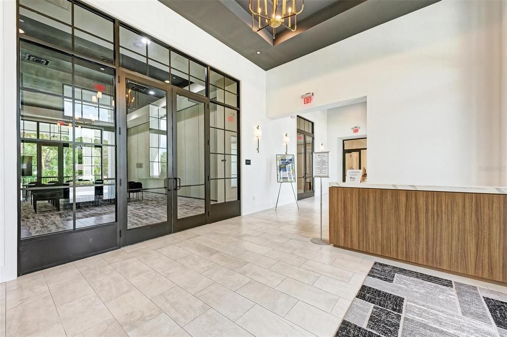 Lobby/ entrance to Lifestyle Wellness building