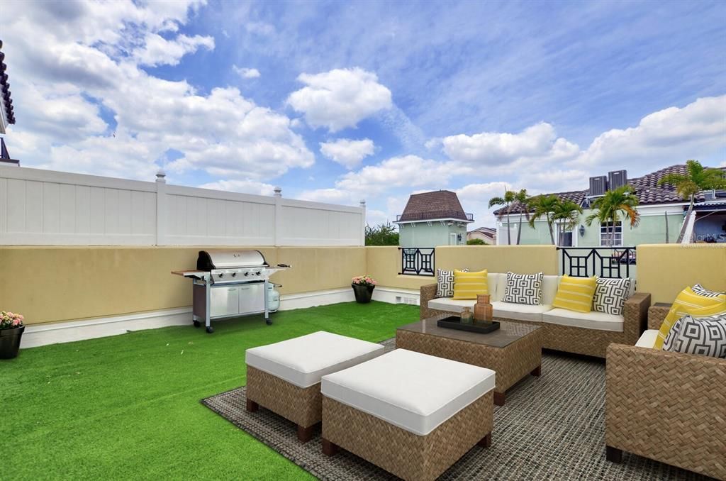 roof top terrace virtually staged