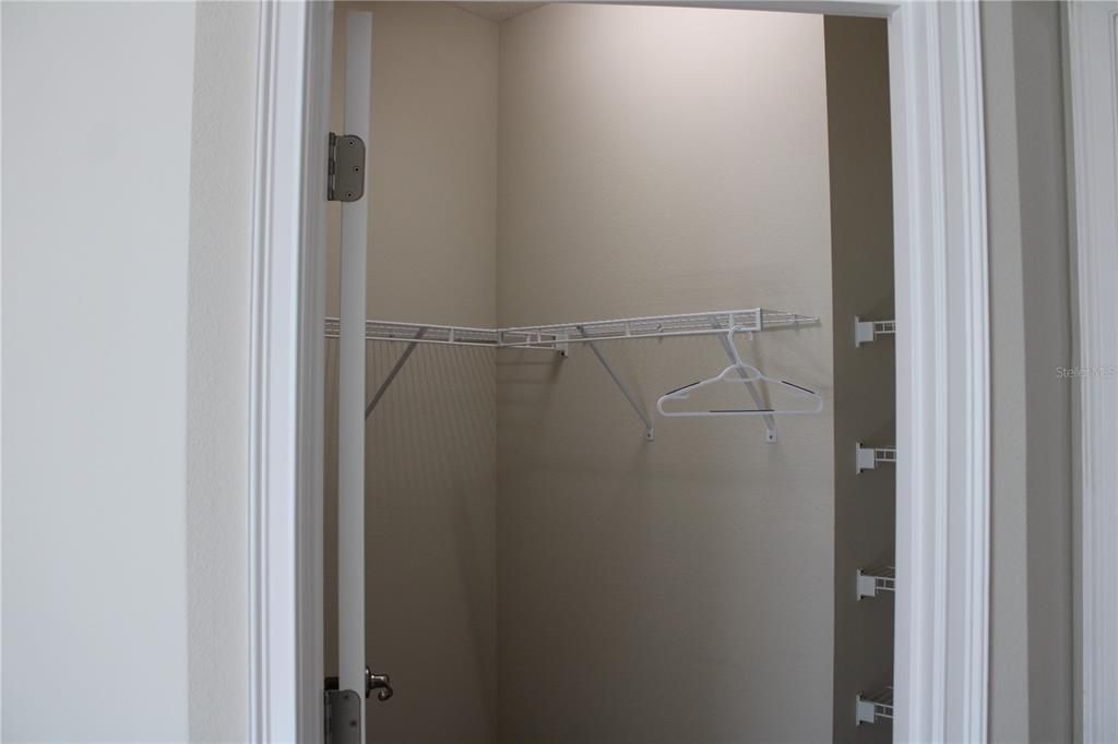 Master bedroom walk in closet