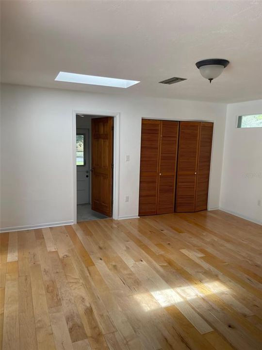 Larger walk in closet in newer master
