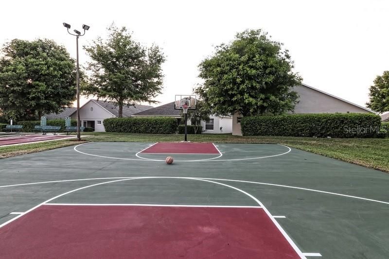 Basketball-two half courts