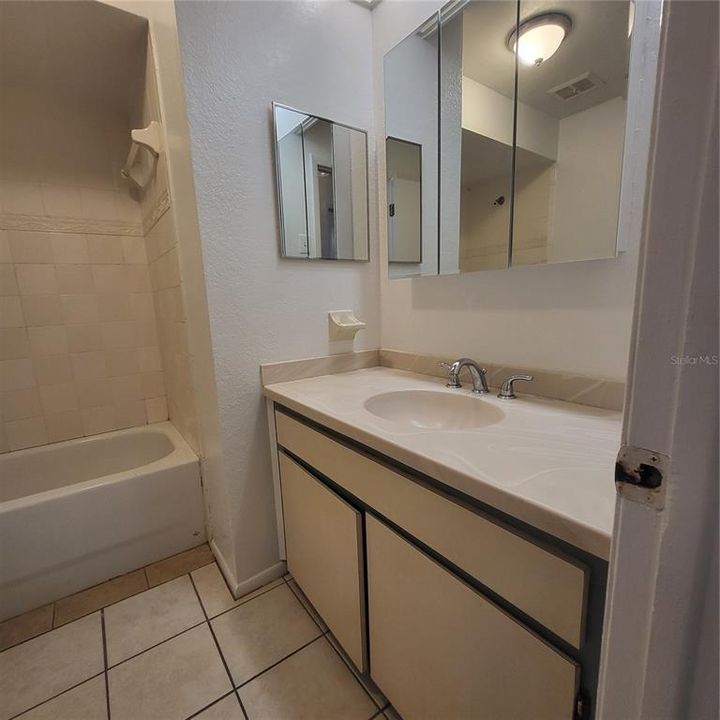 Guest bathroom located in hallway
