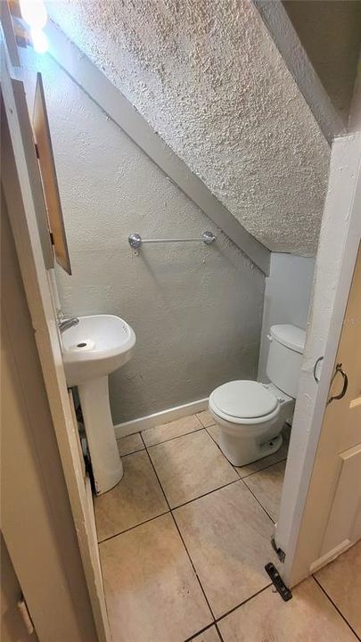 half bathroom (down stairs)