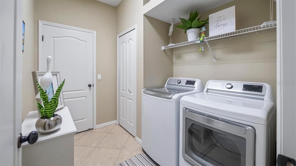 Laundry Room With Extra Pantry 2023 Washer & Dryer