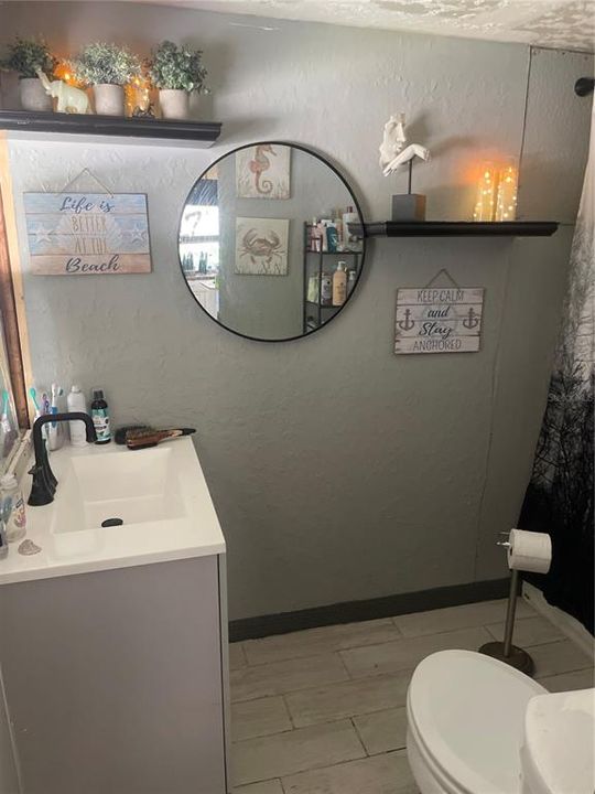 New Vanity and Toilet installed