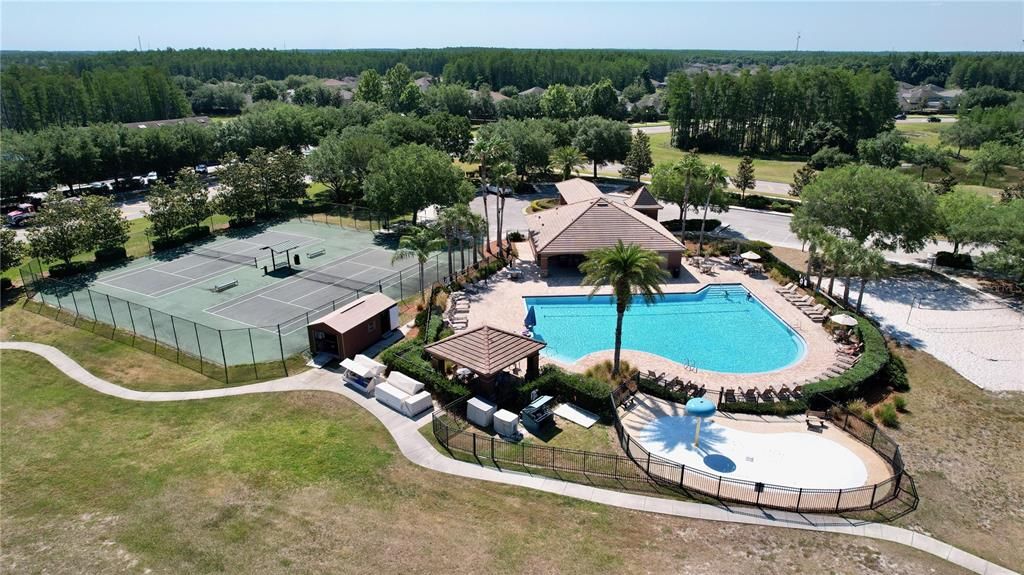 Swimming pool, tennis courts available to residents