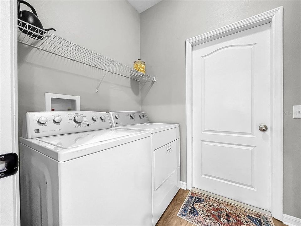 Laundry Room between garage and kitchen