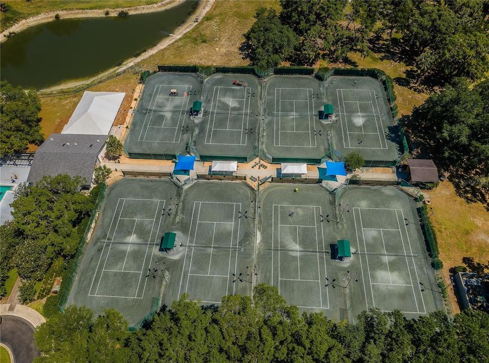 Aerial - Clubhouse Tennis Courts