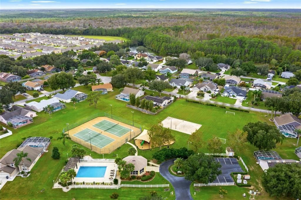 Community Amenities are on the same street within walking distance of home