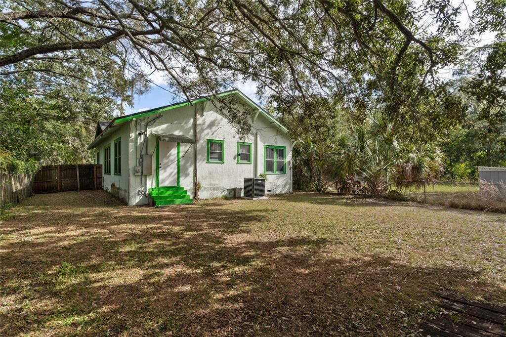 LARGE FENCED YARD.