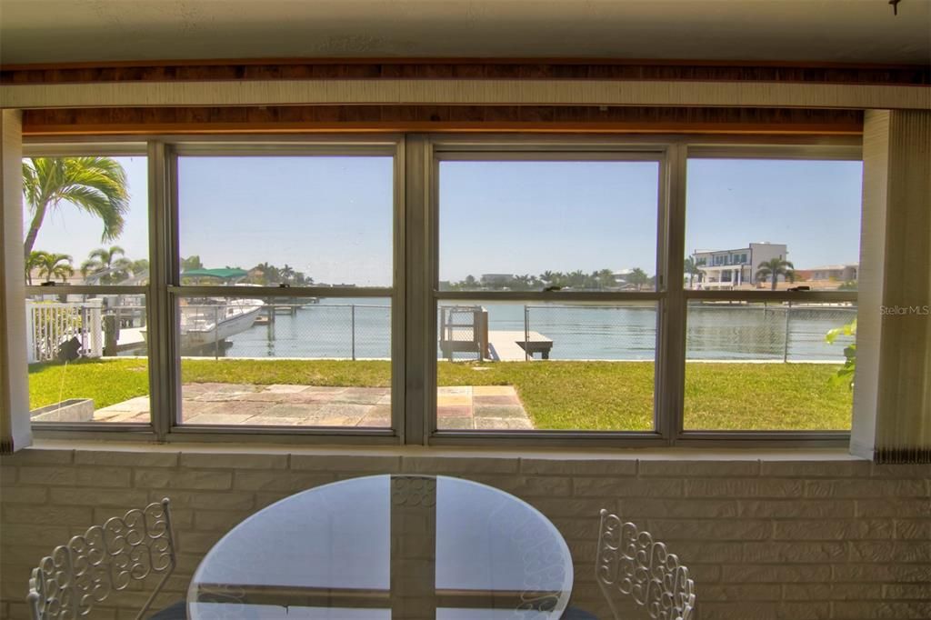 Looking South to dock from Family Room