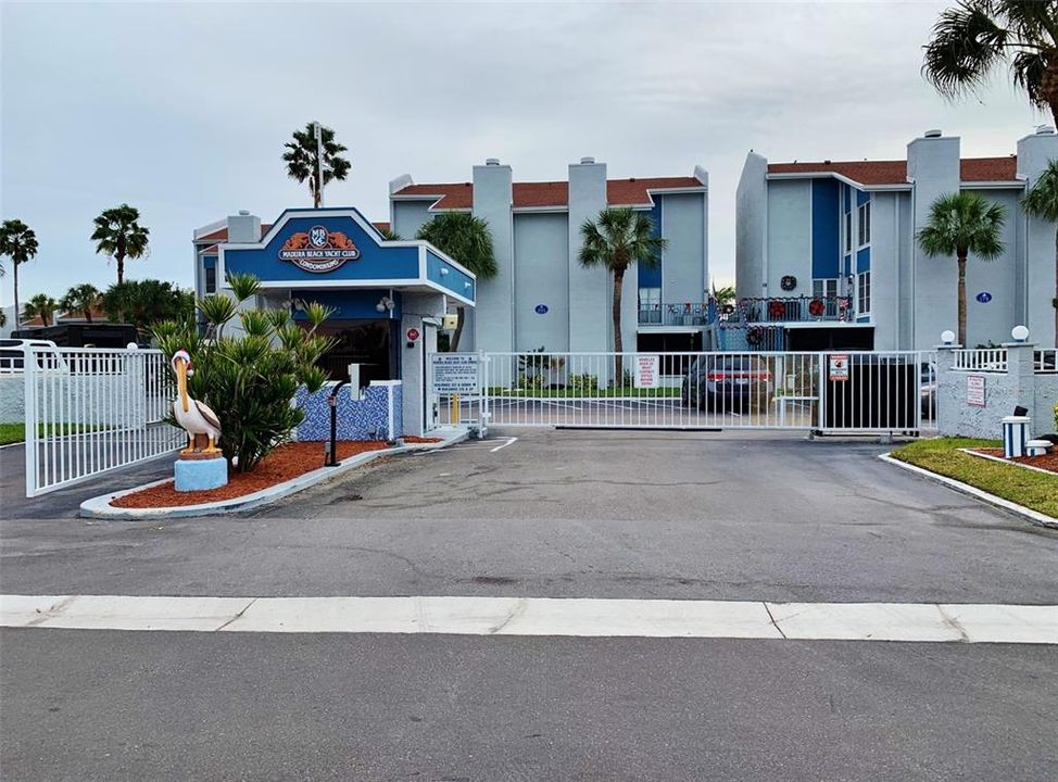 Gated Entrance to Madeira Beach Yacht Club