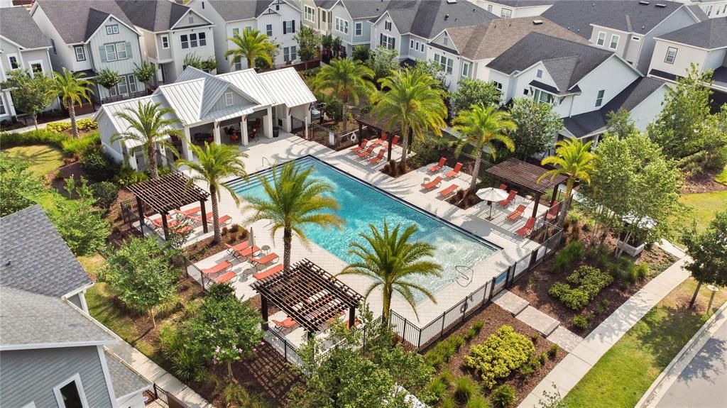 In the mood for a Staycation?! You'll love the tropical pool area with cabanas!!