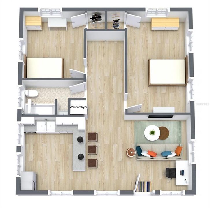 921 #B SW 6th Avenue Floor Plan