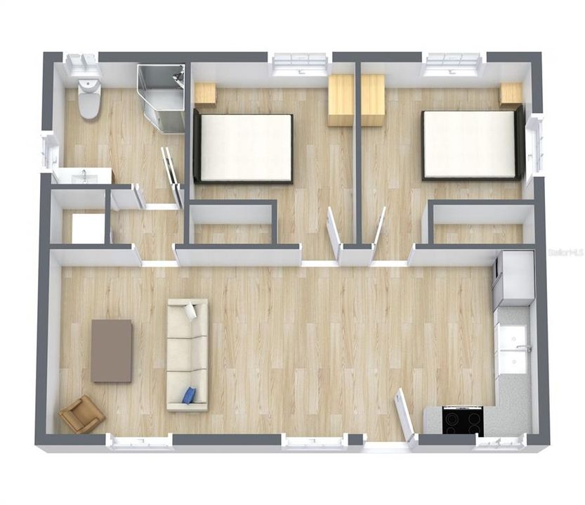 921 #A SW 6th Avenue Floor Plan
