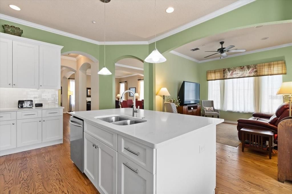 Kitchen to Family Room