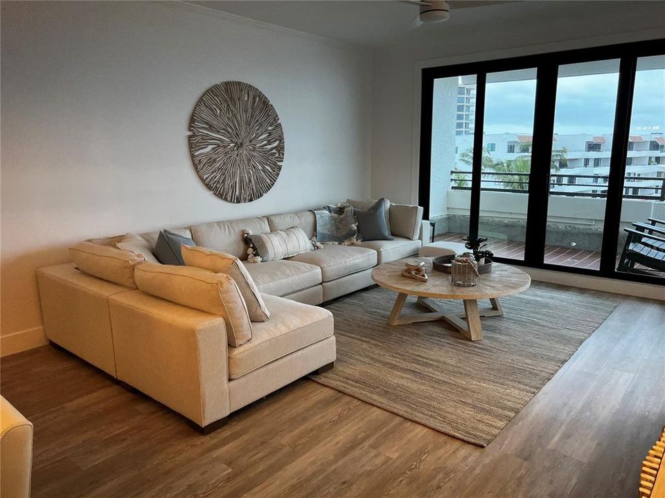 Living Room with view to the lanai