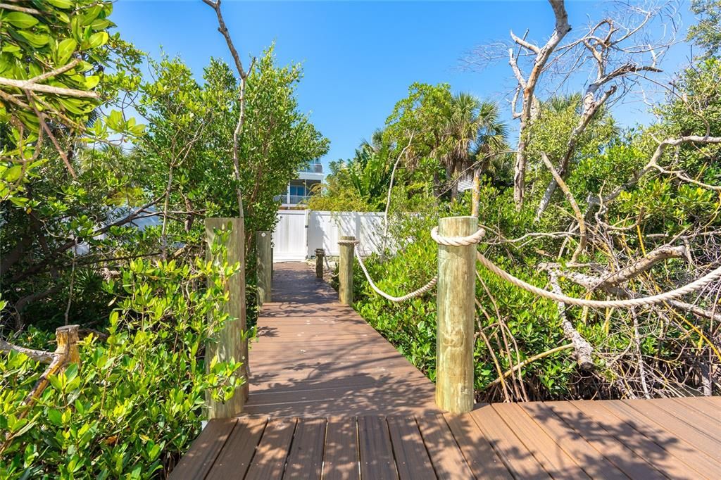 Walkway from Dock.