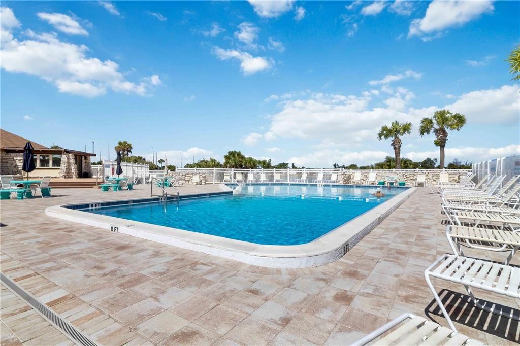 Community large pool and sun deck