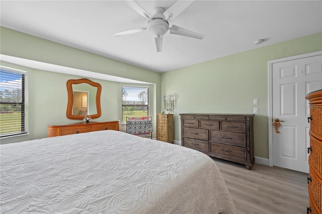Master Bedroom offers lots of room for dressers