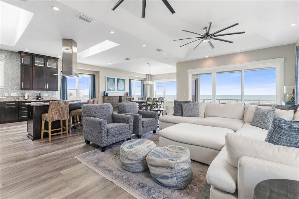 Gorgeous ocean views from the 3rd level main living space