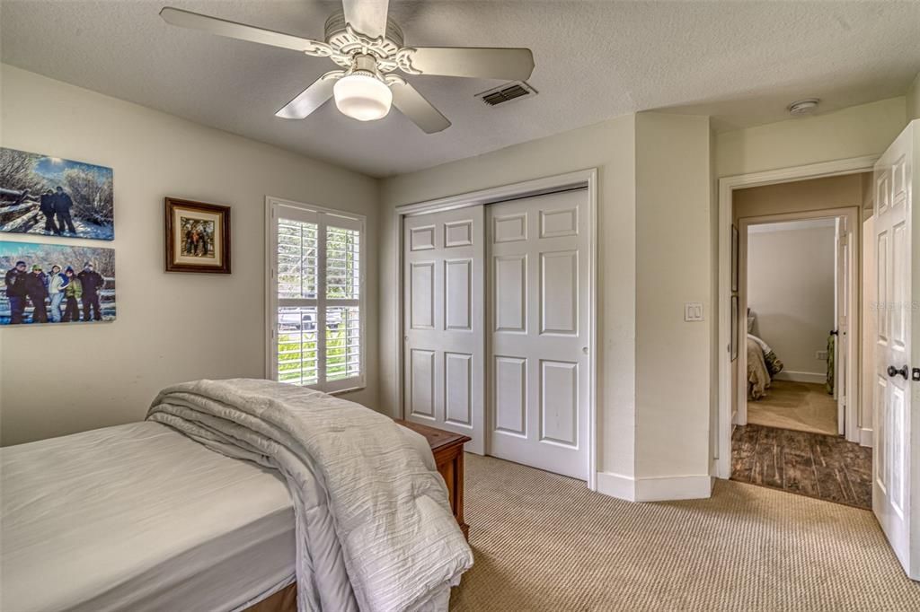 Bedroom 3 - Carpet Flooring & Ceiling Fan