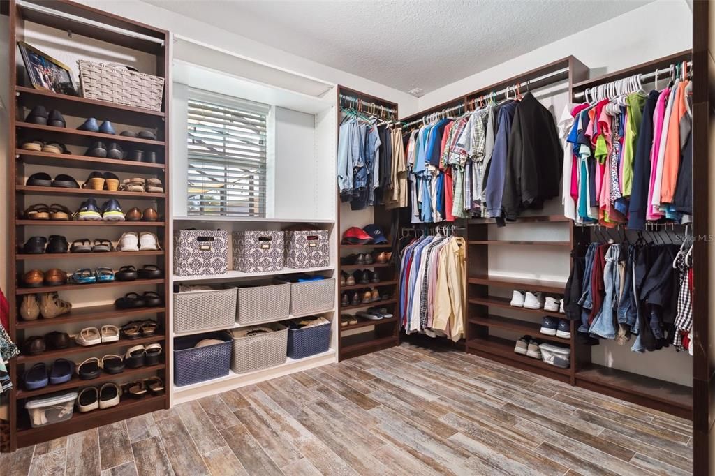 Expansive His/Hers Master Closet