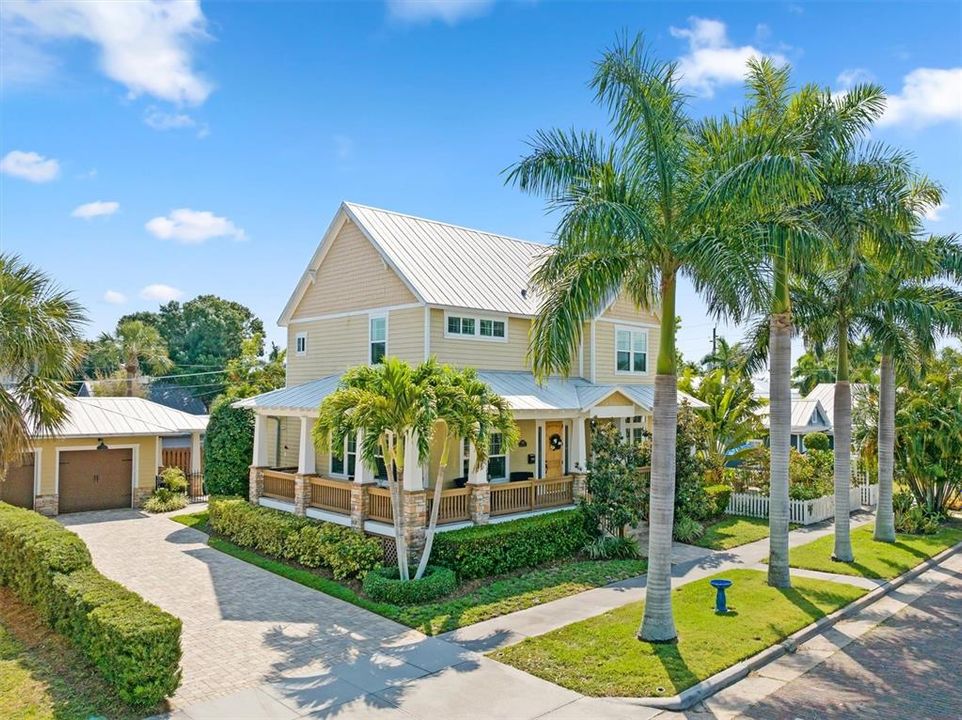 From the wrap-around porch and impeccable landscaping, to the oversized two-car garage and paver driveway, you know you are about to enter one of historic downtown Punta Gorda's most desirable homes.