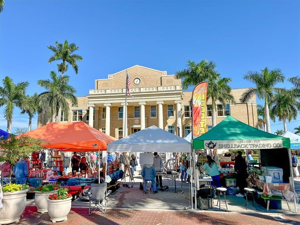 Enjoy the Saturday farmers market just a few blocks from your front door