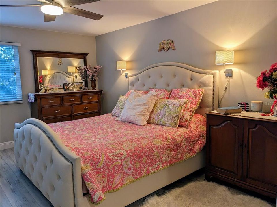 Huge Primary Bedroom easily holds a King size bed and additional pieces.