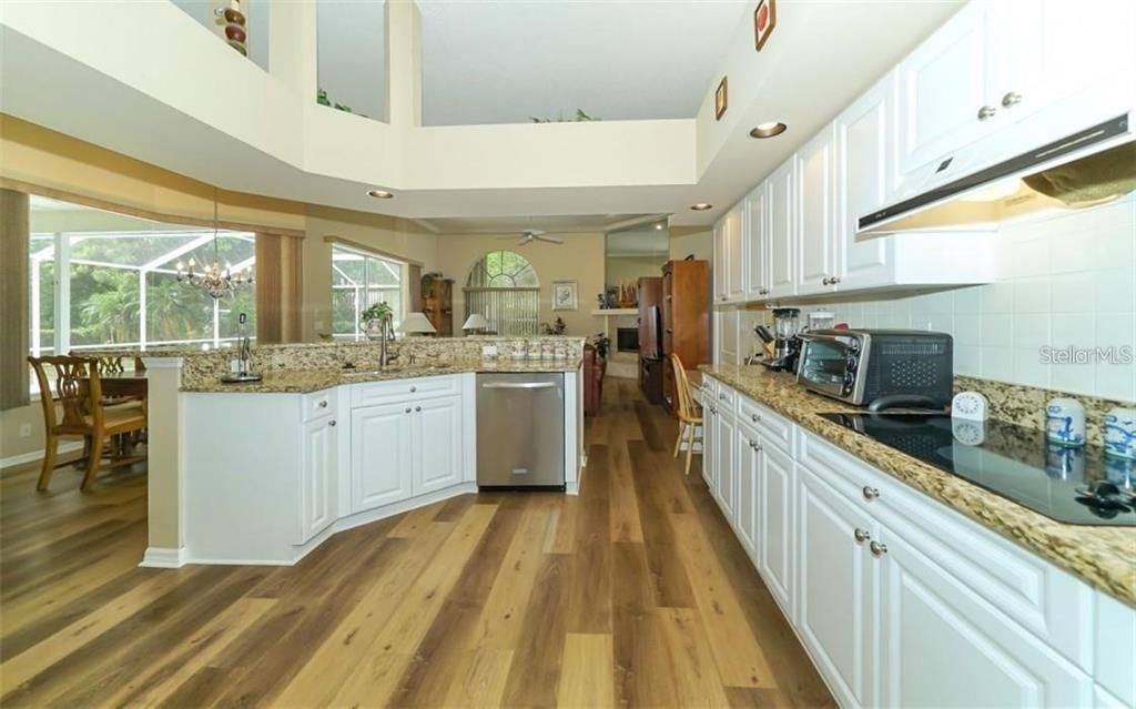 Kitchen wood look laminate flooring