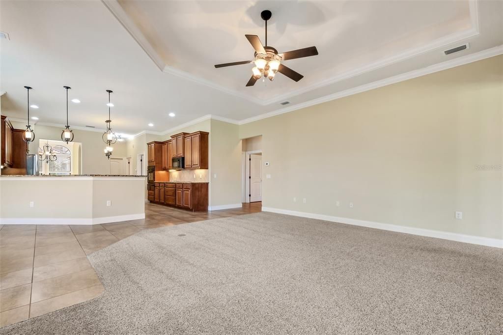 One of two family rooms / flex spaces in this home