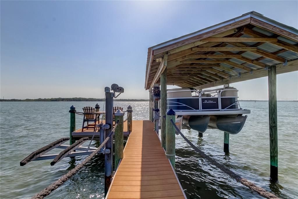 dock with covered boat slip