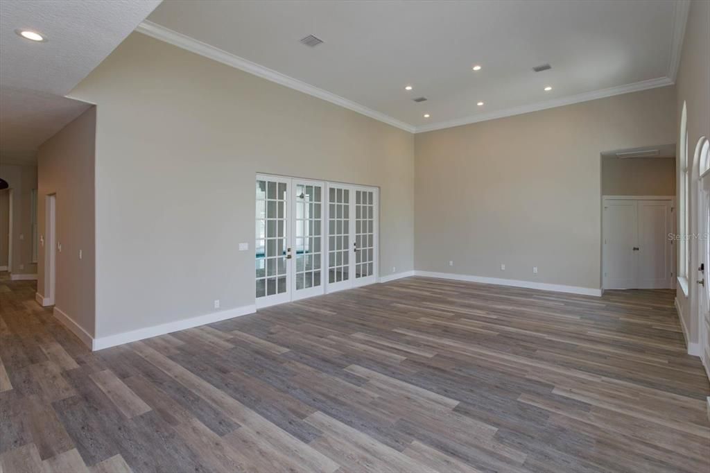 formal living space looking towards hall for bedroom/office