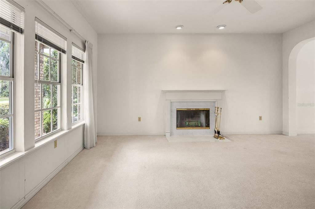 Fireplace in formal Living room