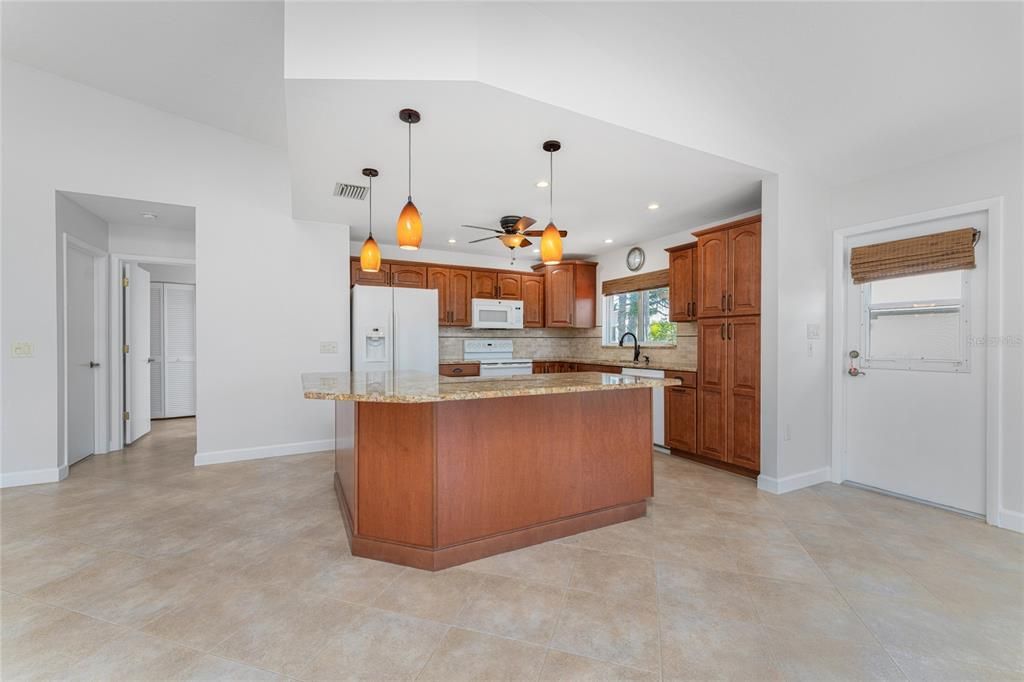 Open Kitchen with Large Center Island