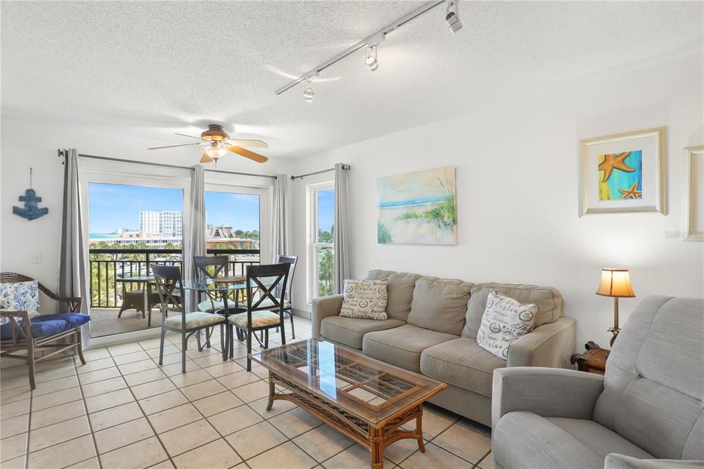 Living room, balcony