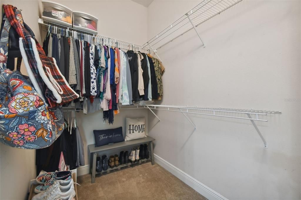 One of owners suites walk in closets