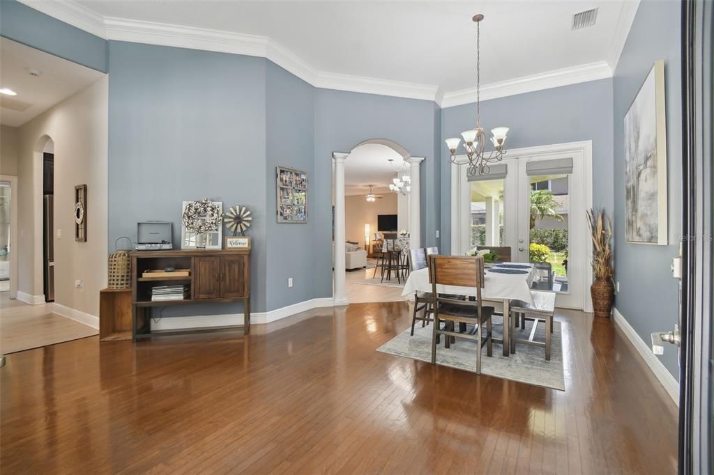 Living Room/Dining room when you enter the home