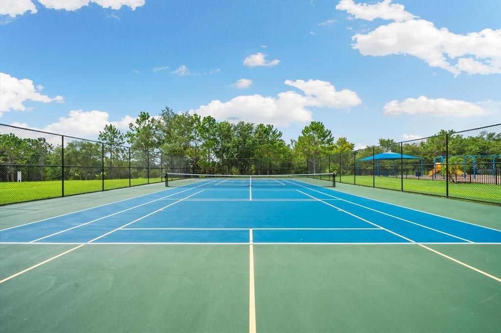 Tennis and pickleball court