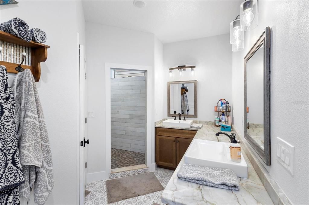 primary bath with walk in shower