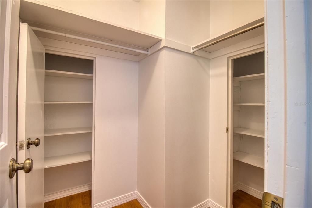 Extra Shelving/Safe in back of Walk-In Closet