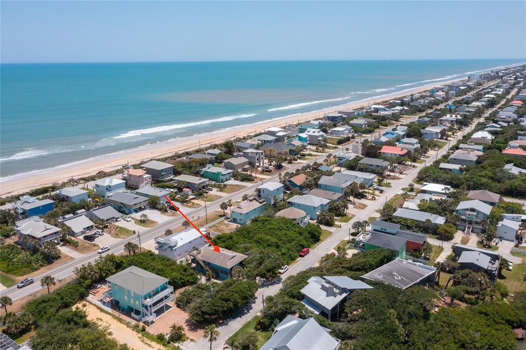 Just four homes walking distance from the beach.