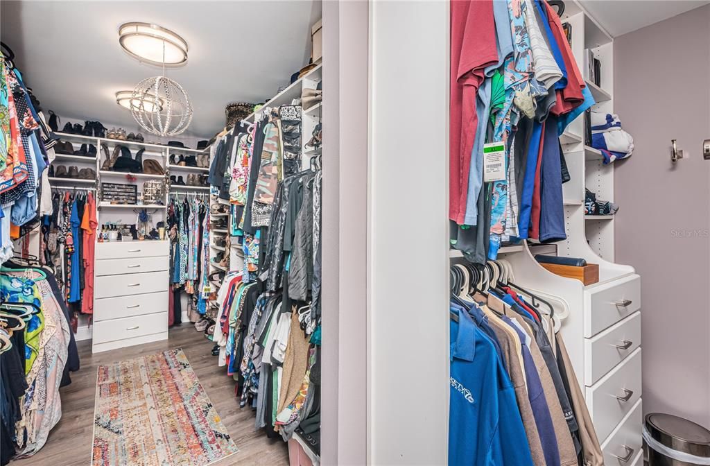 Primary walk-in closet